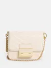 Guess Factory Elssie Card Case Crossbody In White