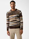 Guess Factory Elvis Crewneck Sweater In Brown