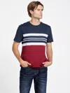 Guess Factory Emilio Striped Tee In Multi