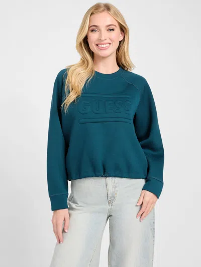 Guess Factory Erandy Logo Crewneck Sweatshirt In Multi