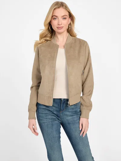 Guess Factory Everly Faux-suede Jacket In Multi