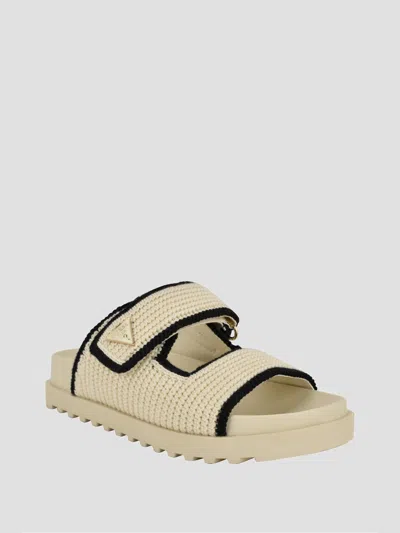 Guess Factory Fadenna Two-strap Crochet Sandals In Multi