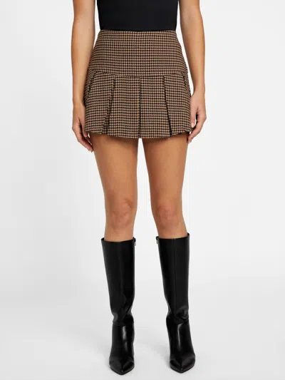 Guess Factory Faith Pleated Skirt In Multi
