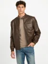 Guess Factory Faris Faux-leather Biker Jacket In Multi
