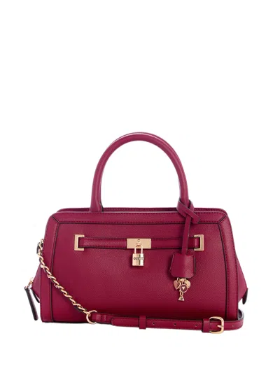 Guess Factory Fontella Satchel Bag In Red