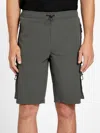 Guess Factory Karl Textured Cargo Shorts In Multi