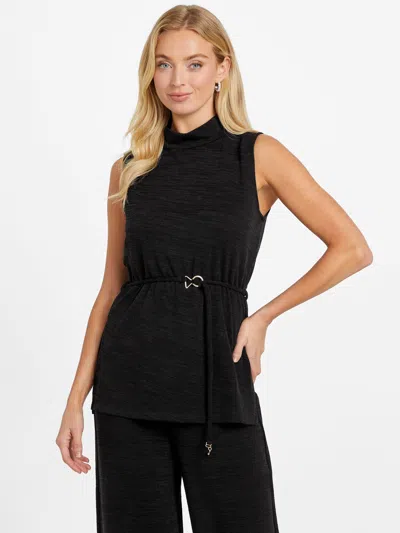Guess Factory Freya Tunic Top In Black