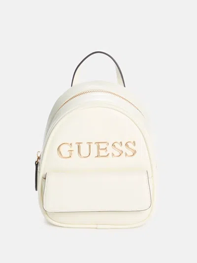 Guess Factory Galatia Mini Backpack In White