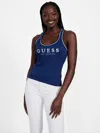 Guess Factory Gemi Logo Tank In Blue