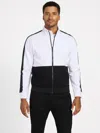 Guess Factory Genaro Color-block Zip Jacket In White