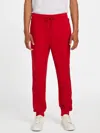 Guess Factory Genaro Logo-tape Joggers In Red