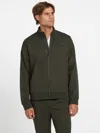 Guess Factory Genaro Logo-tape Zip Jacket In Green