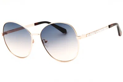 Guess Factory Gf00075 Round-frame Gradient Lens Sunglasses In Rose Gold