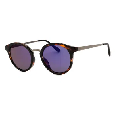 Guess Factory Gf0305 53x Blonde Havana/blue Mirror In Multi