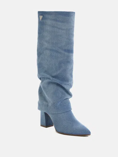 Guess Factory Gibsons Denim Boots In Multi