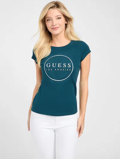 Guess Factory Gigi Logo Tee In Blue