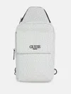 Guess Factory Gio Logo Men's Sling Bag In White