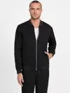 Guess Factory Giovanni Mock-neck Flight Jacket In Black