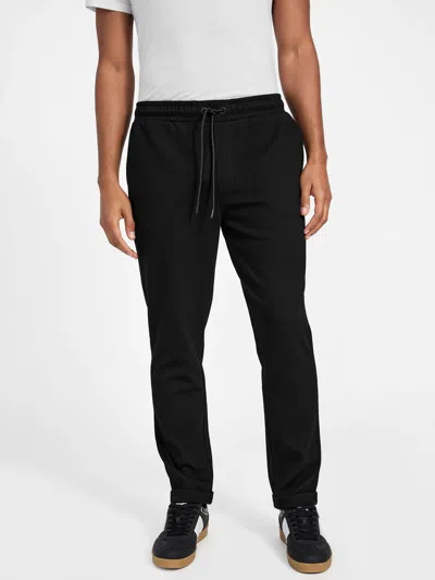 Guess Factory Giovanni Textured Joggers In Black