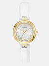 Guess Factory Gold-tone Analog Leather Watch