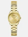 Guess Factory Gold-tone Analog Watch In Gold