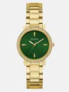 Guess Factory Gold-tone Analog Watch In Gold