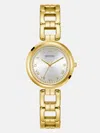 Guess Factory Gold-tone Analog Watch In Gold