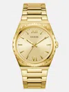 Guess Factory Gold-tone Analog Watch In Gold