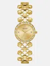 Guess Factory Gold-tone Analog Watch In Gold