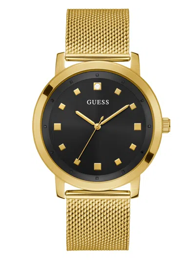 Guess Factory Gold-tone And Black Analog Watch In Multi