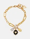 Guess Factory Gold-tone Charm Bracelet In Gold