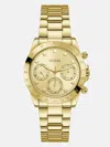 Guess Factory Gold-tone Chrono-look Multifunction Watch In Gold