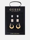 Guess Factory Gold-tone Earrings Box Set - 3 Pairs In Gold