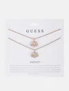 GUESS FACTORY GOLD-TONE INFINITY NECKLACE SET