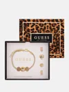 Guess Factory Gold-tone Interchangeable Charm Bracelet Box Set In Gold