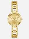 Guess Factory Gold-tone Triangle Analog Watch In Gold