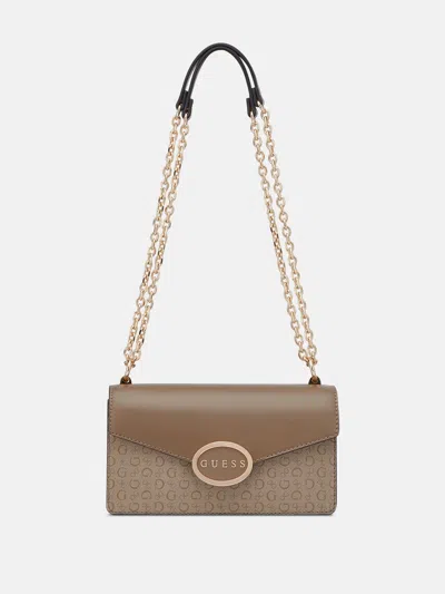 Guess Factory Gracia Convertible Bag In Brown