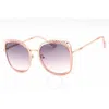GUESS FACTORY GUESS FACTORY GRADENT BORDEAUX BUTTERFLY LADIES SUNGLASSES GF0381 72T 56