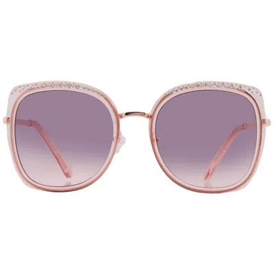 Guess Factory Gradent Bordeaux Butterfly Ladies Sunglasses Gf0381 72t 56 In Pink
