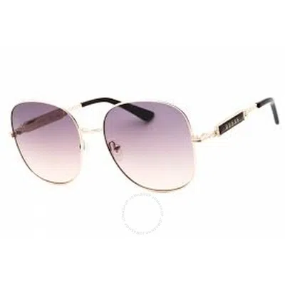 Guess Factory Gradient Bordeax Oval Ladies Sunglasses Gf6190 32t 58