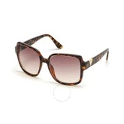 Guess Factory Gradient Brown Square Ladies Sunglasses Gf6180 52f 56