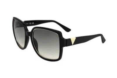 Guess Factory Green Gradient Square Ladies Sunglasses Gf6180 01p 56