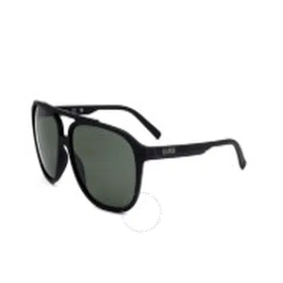 Guess Factory Green Pilot Men's Sunglasses Gf5084 02n 60 In Black