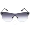 Guess Factory Grey Gradient Shield Men's Sunglasses Gf0186 91w 00 In Grey