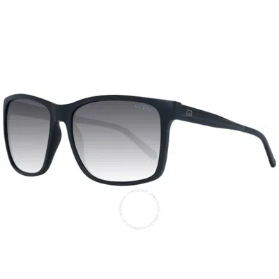 Guess Factory Grey Mirror Square Men's Sunglasses Gf5082 02c 60 In Black