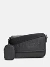 Guess Factory Haddington Mini Crossbody In Black