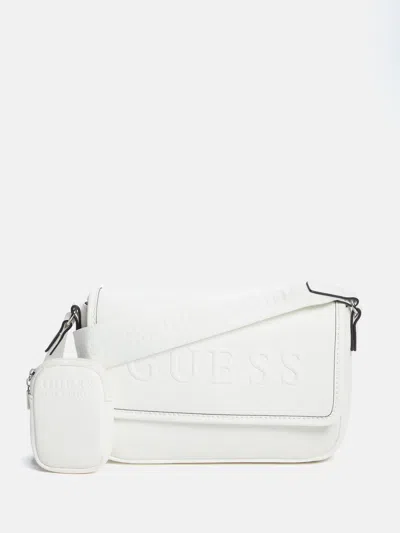 Guess Factory Haddington Mini Crossbody In White