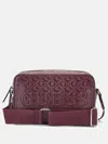Guess Factory Haddington Mini Double-zip Crossbody In Red