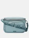 Guess Factory Hailley Mini Belt Bag In Blue