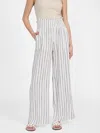 Guess Factory Harper Striped Linen-blend Palazzo Pants In Multi